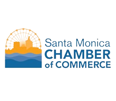 the official logo for the Santa Monica Chamber of Commerce